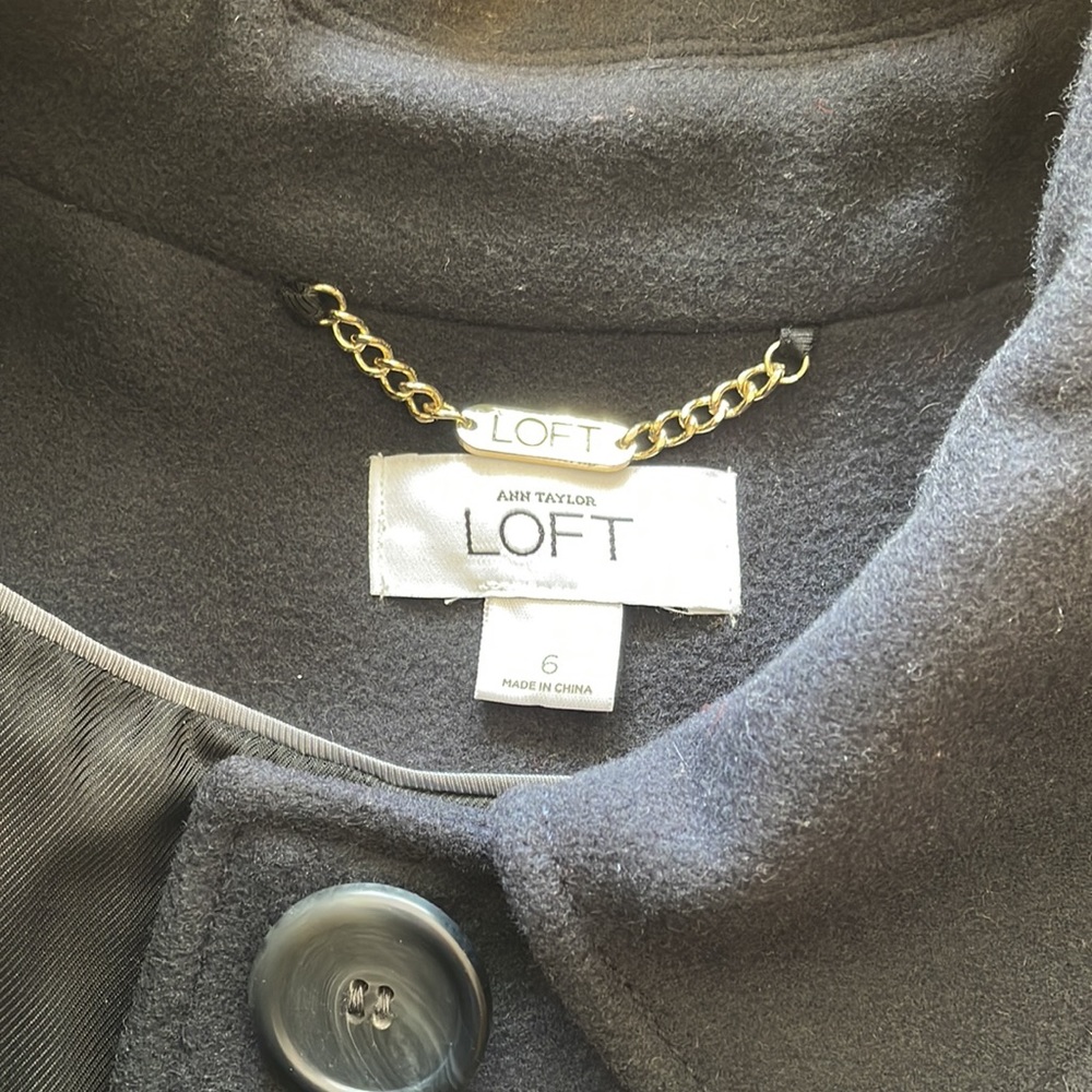 Loft Navy Wool Jacket - image 4